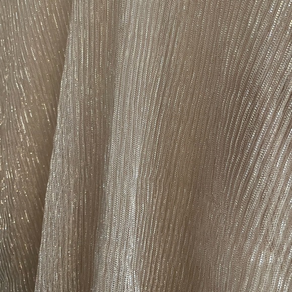 Blāshe Gold Festive Sparkly Sheer Long Sleeve Top - Picture 2 of 6